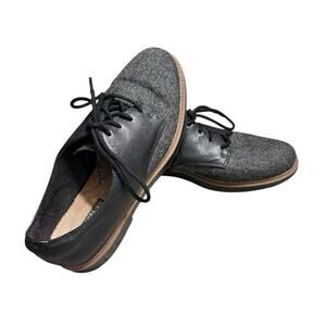 Clarks Collection Women's Raisie Bloom Oxford Flats Gray Black Size 7